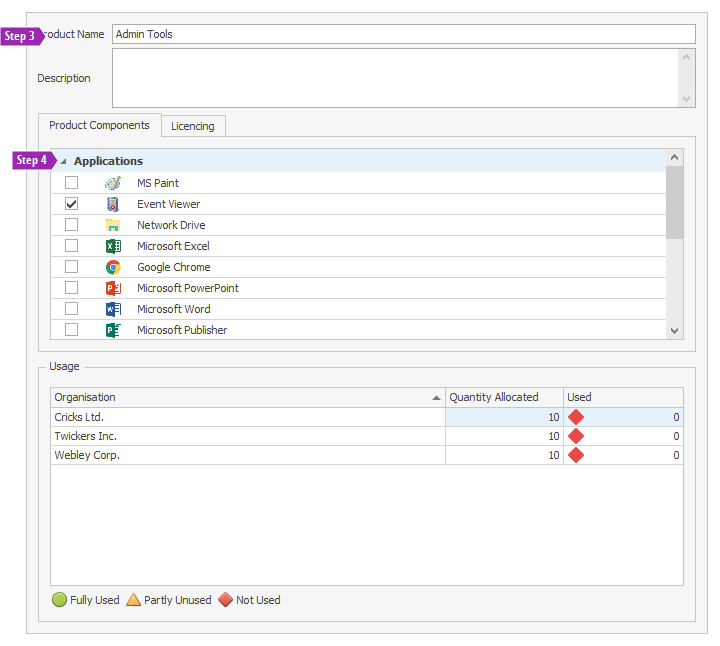 Create Product Screen