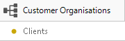 Organisation Menu